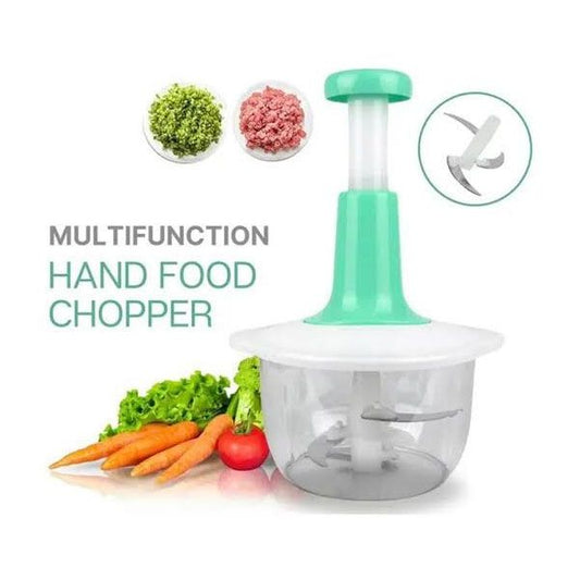 Manual Hand Push Chopper & press Cutter Vegetable Meat Grinder 1.5 Liter