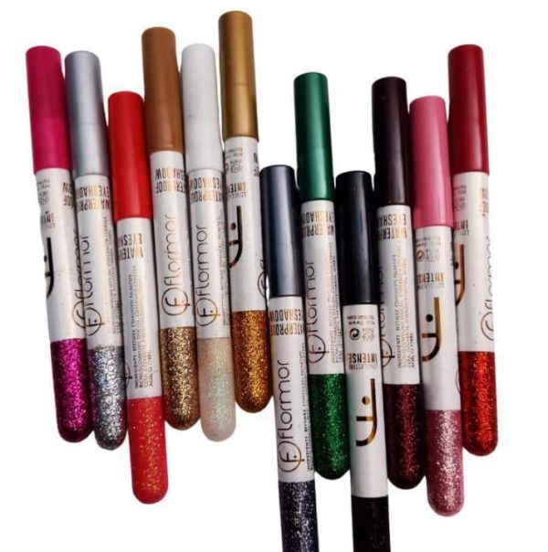 (pack Of 12) Pencils Flormor Waterproof Glitter Eyeshadow Pencil